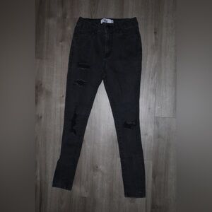 Refuge Black Distressed Women Jeans